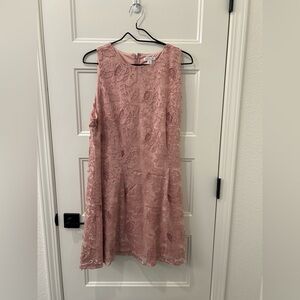 NWT VENUS Blush Floral Lace Dress